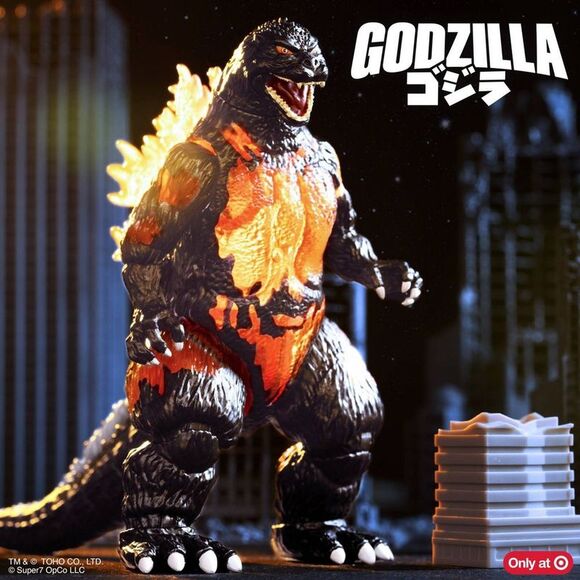Godzilla - Super7 Toho Super Kaiju - Burning Godzilla (1995) Black - Picture 3 of 5